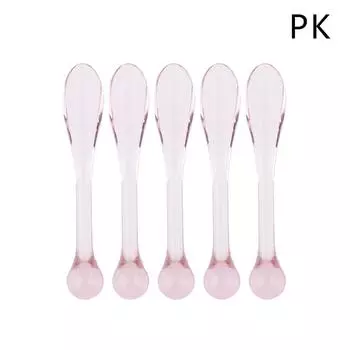 5 шт. пластиковые косметические лопаточки, совок, аппликатор для крема для глаз, против морщин, массажер для глаз, палочки, маска, ложка, инструменты для ухода за кожей розовый