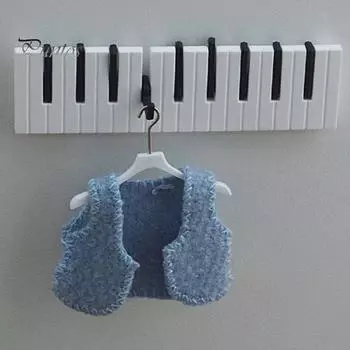 5 шт. пластиковые мини-вешалки 1/6 1/12 кукольная сушилка для одежды модельный набор украшения для кукольного домика многоцветные аксессуары для кукольного гардероба чёрный