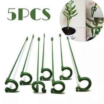 5 шт. пластиковые подставки для растений, подставка для цветов, многоразовый защитный крепежный инструмент, садовые принадлежности для держателя овощей, кронштейн 5Pcs-17cm