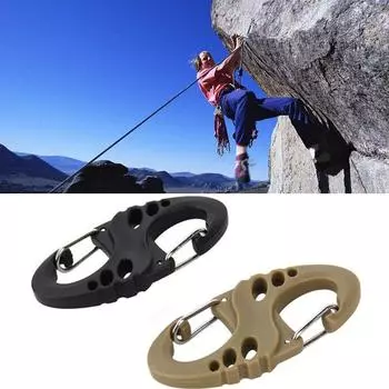 5 шт., пластиковые стальные пряжки для скалолазания наружного типа хаки