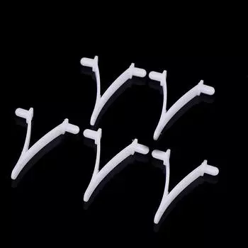 5 шт. Пластиковые V-образные зажимы в стиле белого висячего пружинного зажима для бассейна Телескопические шесты для оборудования по обслуживанию бассейна