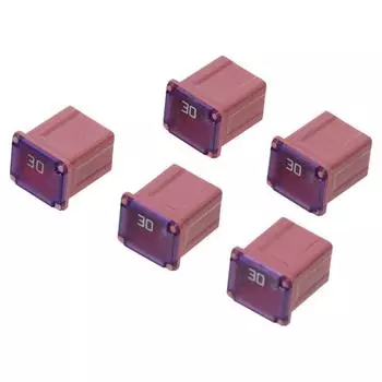 5 шт. Пластиковый 20A/30A /40A микро-гнездовой предохранитель с задержкой срабатывания 0,63*0,47*0,56 дюйма, разные цвета, автомобильный патронный предохранитель, автомобильный предохранитель