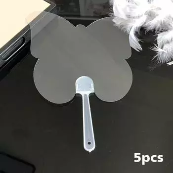 5 шт. Пластиковый веер, ручной веер, расписанный граффити, ручной веер с граффити, веер из ПВХ, ручной работы, пустой веер для поделок своими руками, 6 стилей