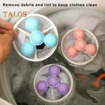 5 шт. плавающая сетка для фильтрации волос, улавливатель ворса, многоразовая, простая в использовании, стиральная машина, фильтр-мешки для удаления шерсти домашних животных 5pcs разноцветный