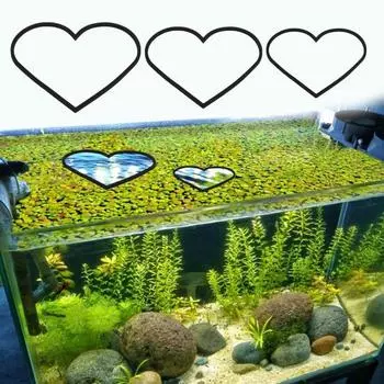 5 шт., плавающие кольца для растений в форме сердца, кольца для кормления рыб, кольца для кормления рыбок Betta, загон для растений, загон для содержания плавающих растений Sets