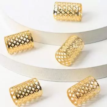 5 шт. плетение волос дреды бусины металлические манжеты зажимы для волос косички трубочки украшения для волос 5Pcs серебряный