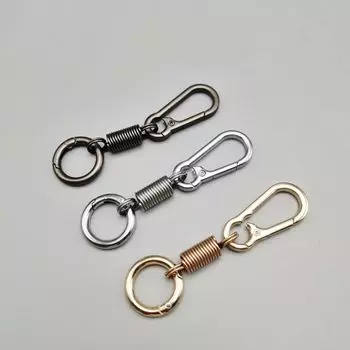 5 шт. Подарок на день рождения, подвесная сумка, подвесные аксессуары, круг, цинковый сплав, брелок для девочек/мальчиков Black Simple