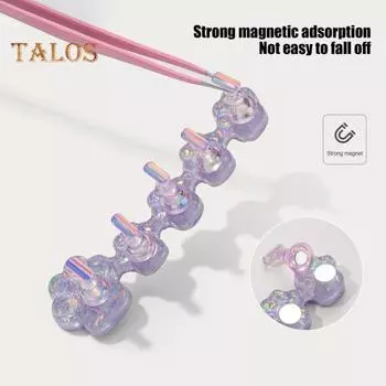 5 шт. подставка для пальцев для ногтей в виде кошачьего когтя акриловая магнитная подставка для ногтей для покраски ногтей пресс многоразовая шпатлевка белый