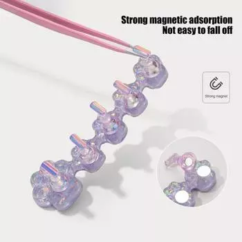 5 шт. подставка для пальцев для ногтей в виде кошачьего когтя акриловая магнитная подставка для ногтей белый