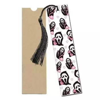 5 шт. Подставки для книг Прозрачный прямоугольник Закладка квадрат Хэллоуин Украшение Хэллоуин Закладки Читатель style 3