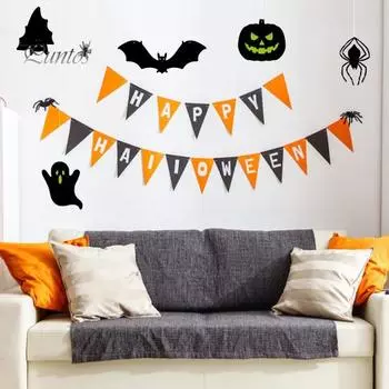 5 шт. подвеска на Хэллоуин, подвесные летучие мыши, пауки, призраки, украшение, жуткий усилитель атмосферы, праздничные принадлежности для вечеринок C