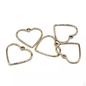 5 шт. Подвеска в форме сердца из сплава, подвески, сделай сам, изготовление ювелирных изделий