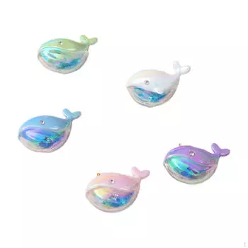 5 шт. подвески-брелки в виде дельфинов, креативные портативные мультяшные аксессуары для сумок своими руками