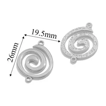 5 шт. Подвески-соединители из нержавеющей стали с двумя отверстиями для браслетов, ожерелий, изготовления ювелирных изделий, DIY, в виде сердца, банта, золотистые, коннекторы