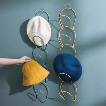 5 шт., подвесная стойка для хранения шляп, подвесная стойка, крючок за дверью для хранения, домашняя настенная вешалка для шляп, стойка для шляп, задний кронштейн на дверь белый