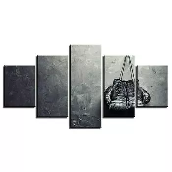 5 шт., подвесные боксерские перчатки, современный декор, холст, настенное искусство, HD печать, картины, домашний декор, абстрактные картины без рамки 20x35 20x45 20x55cm