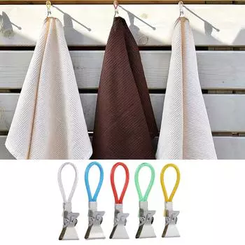 5 шт., подвесные прищепки для одежды, клипсы на крючки, петли, вешалки для полотенец для рук, вешалки для чайных полотенец, вешалки для полотенец для рук, инструмент для хранения в кухне, ванной комнате 5Pcs