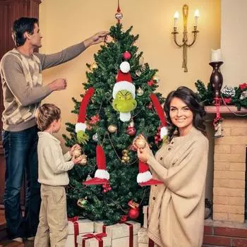 5 шт., подвесные украшения для рождественской елки, праздничные украшения, подарок, зеленый эльф для домашнего декора, атмосфера вечеринки зелёный