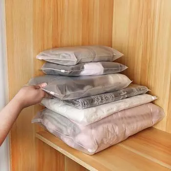 5 шт. полиэтиленовая матовая сумка для хранения одежды и продуктов питания 20*28cm