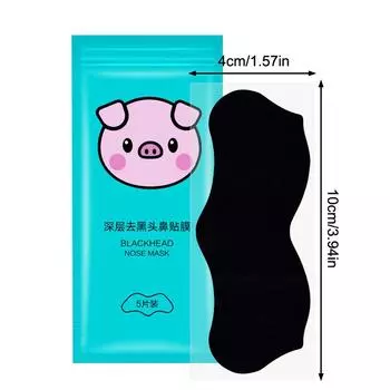 5 шт. полоска для носа от черных точек Acne Magic, мощная адсорбционная полоска для удаления клещей, глубокая очистка пор, сужение и гладкая кожа 5Pcs