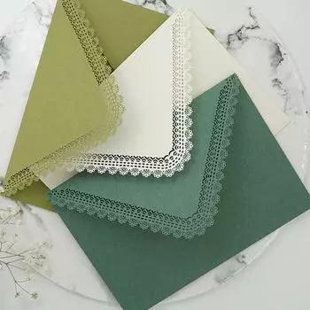 5 шт. полые кружевные конверты винтажные западные конверты для свадебной вечеринки пригласительные открытки подарочные конверты Kawaii корейские канцелярские принадлежности