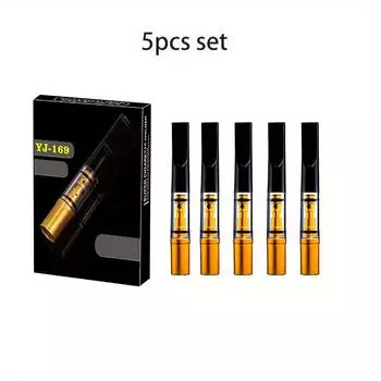 5 шт. Портативные и многоразовые фильтры - удаление смол, 3 размера (Грубая, средняя, мелкая) с иглой для чистки в комплекте 1 box