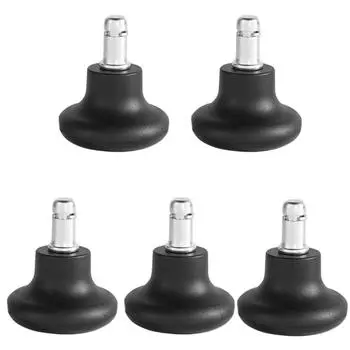 5 шт. Практичные накладки на ножки офисного кресла, замена стационарных роликов, колесный аксессуар для устойчивости и безопасности B