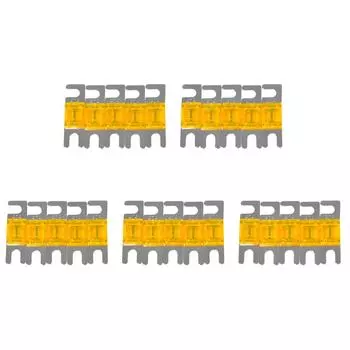 5 шт. предохранителей AFS Mini ANL 32 В 30/40/60/80/100 А для автомобильной стереосистемы (Оранжевый 40 А)