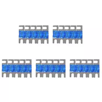 5 шт. предохранителей AFS Mini ANL 32 В 30/40/60/80/100 А для автомобильной стереосистемы (Синий 60 А)