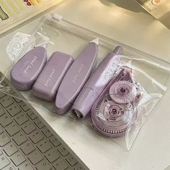 5 шт. Пресс-типа Симпатичная лента Макарон Цвет Белый Корректор Лента Студент Канцелярские принадлежности Школьные принадлежности зелёный