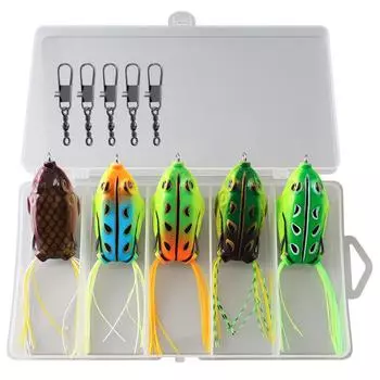 5 шт. приманок для ловли лягушек, имитация мягкой приманки 6 см 13 г для пресной и соленой воды