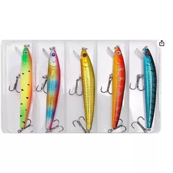 5 шт. приманок для ловли рыбы на мелководье, плавающая жесткая приманка 8,5 г, искусственная приманка, воблер, воблеры, карп, окунь, рыболовные снасти для ловли рыбы 5 boxed units