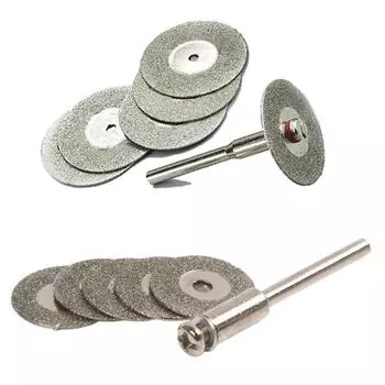5 шт. прочные 22 мм наждачные алмазные режущие лезвия, сверло и 1 оправка для набора Dremel