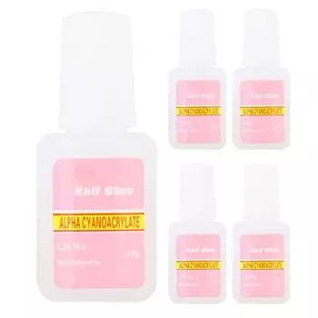 5 шт. прочный клей для ногтей акриловый декоративный клей для ногтей маникюрный инструмент с кисточкой