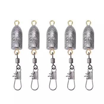 5 шт. прочный пакет для пулевидных рыболовных грузил рыболовные принадлежности снасти (20g) 6g белый