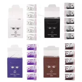 5 шт. профессиональный набор струн для картирования бровей, симметричный инструмент для микроблейдинга бровей Black Ink