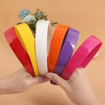 5 шт. простые летние аксессуары для волос в корейском стиле с зубцами Интернет-знаменитости ярких цветов для девочек зубчатые аксессуары для волос сплошной цвет повязка на голову 2.5*36cm белый