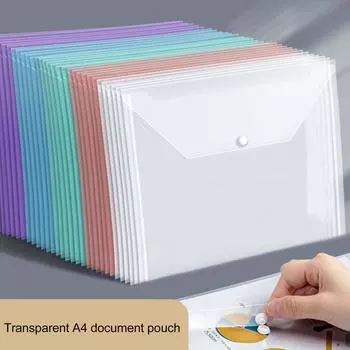 5 шт. прозрачная папка для документов размера А4, тестовая бумага, классификационный карман для хранения, утолщенные держатели файлов, офисные школьные принадлежности