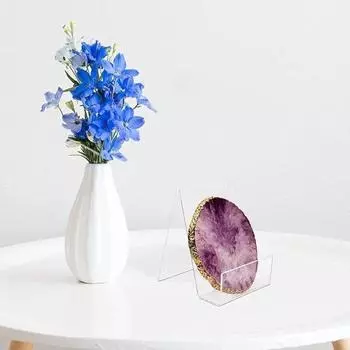 5 шт. прозрачная стойка для дисплея, устойчивая противоскользящая подставка для книг, рамка для открыток, полка для хранения фотографий, журнальная тарелка, держатель для телефонной книги, витрина магазина чистый