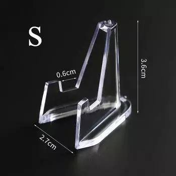 5 шт. Прозрачные акриловые подставки для демонстрации памятных монет, треугольные держатели для капсул с жетонами вызова для коллекционных предметов S