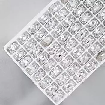 5 шт. прозрачные хрустальные бриллиантовые роскошные овальные квадратные стразы для дизайна ногтей драгоценные камни сверкающее стекло супер флэш-камни для ногтей подвески square