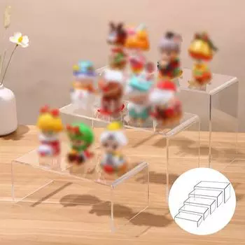 5 шт. прозрачный акриловый розничный дисплей стенд плинтус 18см-26см толщина 3мм