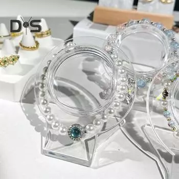 5 шт. Прозрачный держатель для браслета, компактный портативный органайзер для часов, противоскользящая стойка для ювелирных изделий для домашнего ювелирного магазина A