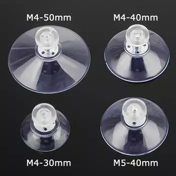 5 шт. прозрачный держатель для полки, подвесной крючок с присоской и рифленой гайкой, крючок с присоской, настенная полка для ванной комнаты M4/M5 30/40/50 мм, хит продаж