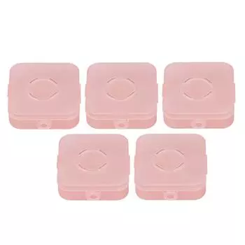 5 шт. Прозрачный футляр для хранения пуховки для макияжа, портативный пылезащитный дышащий контейнер для пуховки для пудры H