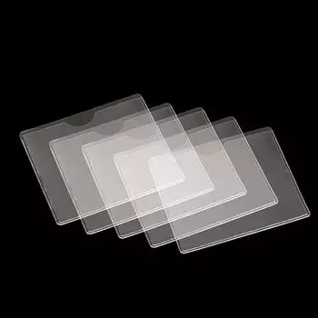 5 шт. Прозрачный пакет для парковочных карточек на лобовое стекло, пластиковый чехол для карточек, самоклеящийся прозрачный пакет для этикеток, карта для хранения счетов