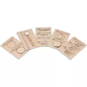 5 шт. Прозрачный ювелирный мешочек на молнии, мешочек для хранения, модная ювелирная упаковка