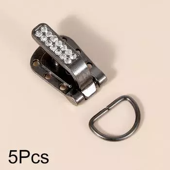 5 шт. пряжка утконос для пальто декор комбинированная застежка сделай сам шитье ручная работа потайная пряжка металлическая пуговица блестящие стразы