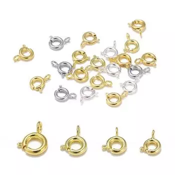 5 шт., пружинная застежка с открытым кольцом, ювелирные изделия, застежка, разъемы для цепочки, ожерелья, браслета, изготовления ювелирных изделий 6mm