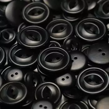 5 шт. Пуговица из фруктового материала с двумя ушками, вязаный кардиган, куртка, пуговица для костюма, пальто, одежда, декоративная пуговица 1 #[fruit fish eye black] 15mm